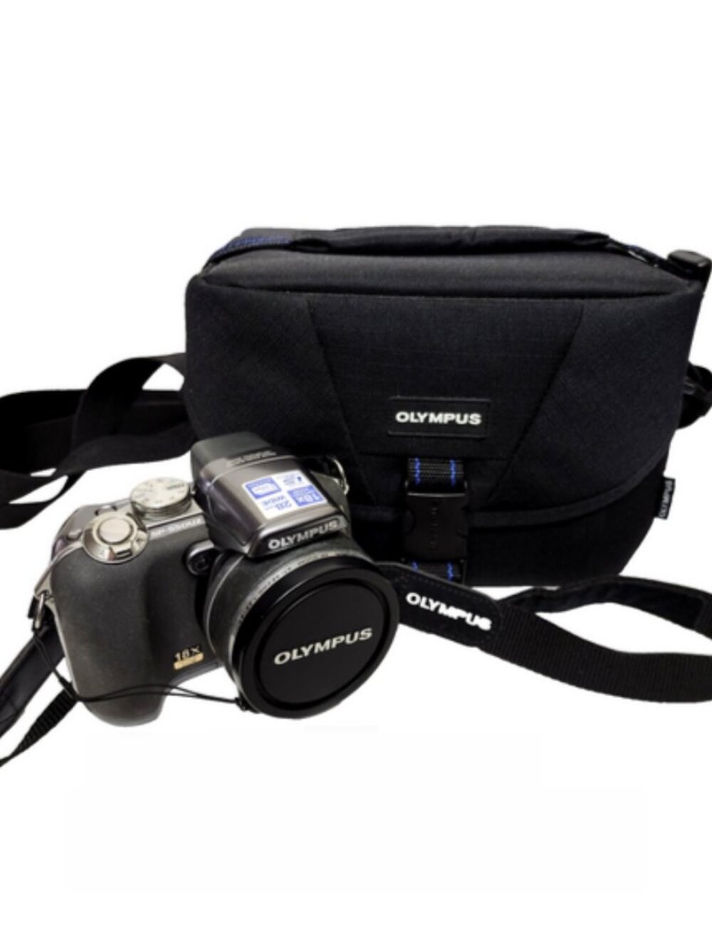 OLYMPUS SP-550UZ Digital Camera 7.1MP 28mm Wide Angle 18x OptZoom & Case…